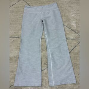 Lululemon Light Gray Cropped Straight Leggings